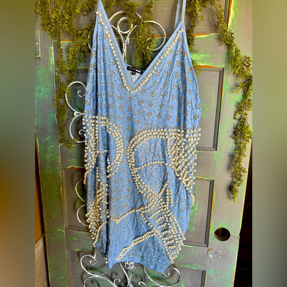 Fashion Nova pearl blue dress. 2xl